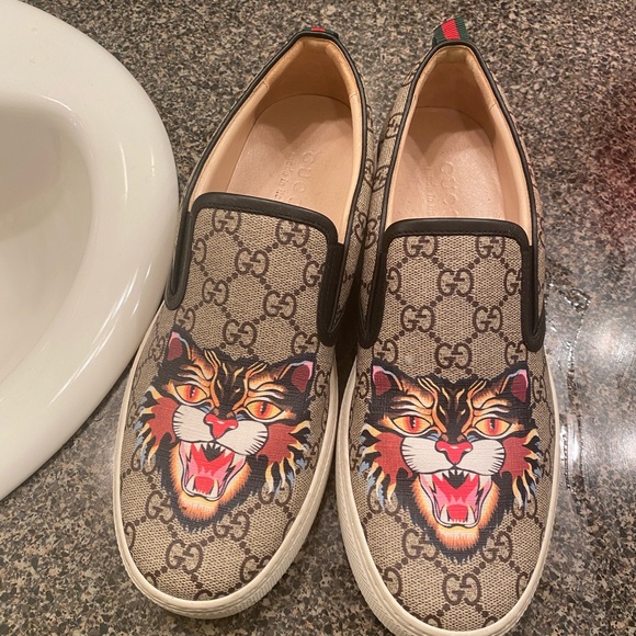 Gg supreme angry cat slip ons - Picture 5 of 11
